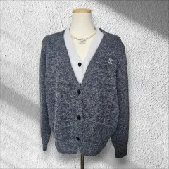 セリーヌ 刺繍 ロゴ ツーウェイ グレー ニット カーディガンのサムネイル