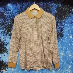 DAKS メンズ ダックス クラシック CHECK パータン 長袖 カラーTシャツ 90のサムネイル