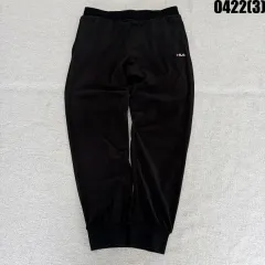 100 FILA フィラ 黒色 トレーナー ジョガー パンツ 0422(3)