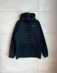 2XL NIKE スウッシュ エア 軽量 フードジップアップ ブラック