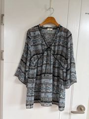 希少 90s 90年代製 vintage サテンレイヤードフリルブラウス 11号 