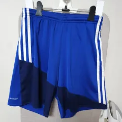 アディダス ブルー ハーフパンツ 3本線 climacool