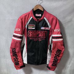 SIMSON バイクジャケット 赤/黒 メッシュ - メルカリ