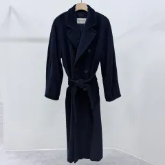 S+級/40 MAX MARA マックスマーラ マダム アイコン レディース コート ネイビー