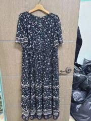 極美品♡ヌキテパ エスニックプリントフレアスリーブドレス 高橋愛さん