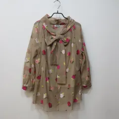 モスキーノ フラワー 刺繍 リー リボン ブラウスのサムネイル