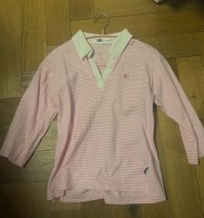 Cop Copine コップコピーヌ 切替メッシュトップス ドット・ボルドー袖 Cop Copine コップコピーヌ 切替メッシュトップス ドット・ボルドー袖