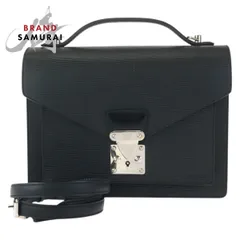 【美品】モンソー エピライン ノワール 2WAY 後期型  ルイヴィトン LOUIS VUITTON（ルイ・ヴィトン） モンソー 2way ハンドバッグ エピ