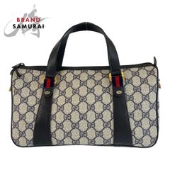 美品 GUCCI グッチ ヴィンテージ シェリーライン グレー GGスプリーム
