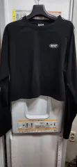 ワンダープレイース ブラックコットンTシャツ/新品