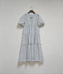 極美品✨ マッキントッシュ リネン混フラワープリントティアード