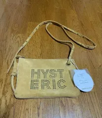 HYSTERIC GLAMOUR ヒステリックグラマー ロゴ スタッズ サコッシュ ベージュ バッグ