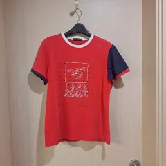 エンポリオアルマーニ 半袖 Tシャツ レッド 1982