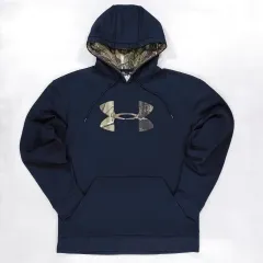 アンダーアーマー リアルツリー カモ ビックロゴ ストーム WHO フーディー Tシャツ M