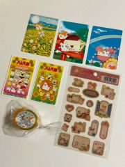 サンリオレトロ ウメ屋雑貨店 缶ペンケース メモ ノート 裁縫セット