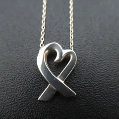 美品 Tiffany&co ティファニー パロマピカソ ラビングハート ネックレス 925SV シルバー レディース 古着 中古 USED