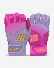 マルーチ marucci 大人用バッティング手袋 ブラックピンク - メルカリ