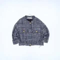 L ザラ レディース ツイード ジャケット 0424M