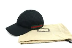 GUCCI グッチ オリジナル GGキャンバス ベースボール キャップ 帽子 ブラック XLサイズ（60cm） 200035 KQWBG 1060