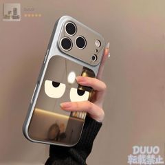 可愛いfoxy illustrations iPhoneケース シルバーミラーシルバー
