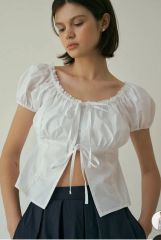 新品】Bibiy CYNTHIA CROPPED BLOUSE - メルカリ