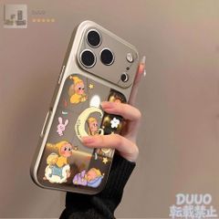 可愛い foxy illustrations iPhoneケース ブラックとシルバー CASETiFY