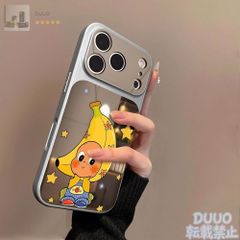 可愛い foxy illustrations iPhoneケース ブラックとシルバー CASETiFY