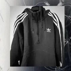 アディダス ヴィンテージ adidas 3-ストライプ ハーフ フードT