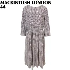 【美品】 MACKINTOSH LONDON 長袖ブラウスワンピース 44 総柄のサムネイル