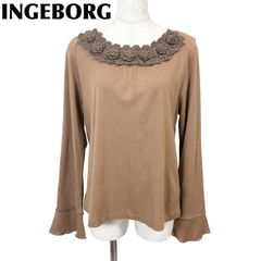 C983 INGEBORG 25SS クロシェニット 立体花 透かし編み 美品 - メルカリ