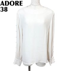ADORE アドーア バックリボン ブラウス 38 ホワイト 美品 - メルカリ