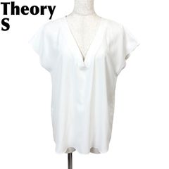 Theory セオリー スキッパーブラウス フレンチスリーブ 白 サイズ36 