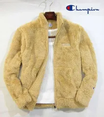※土290新品▼ チャンピオン 厚手 ボア フリース ジャケット ブルゾン シェルパ 【 M 】 Champion スタンドカラー シェルパジャケット