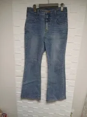 ハイウエストブーツカットデニム ズボン XL
