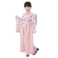 【迅速に発送】[chil2] 袴風 2点セット 子供 キッズ 女の子 ひなまつり ひな祭り 節句 七五三 和服 衣装 着物 90 100 110 120 130cm 9ed80e76
