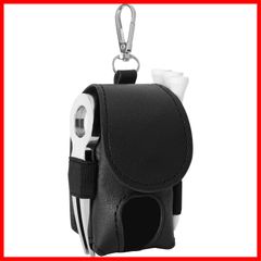 Green Fork, Magnetic Marker, Tee Holder, Golf Accessories, Ball Pouch, Convenient Goods, Small Item Case, Golf Ball Case (Black)