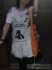 (1回着用)NACHE クマ プリント Tシャツ 白