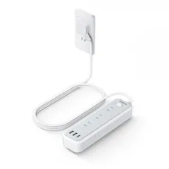 9個AC口 TESSAN 2個type-Aポート 薄型プラグ 1個USB-Cポート電源コード テーブルタップ OA たこあしコンセント タコ足配線 usb マルチ 電源タップ 一括スイッチ付き 2m 壁掛け 延長コード 卓上