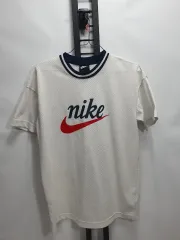 ナイキ メッシュ 半袖Tシャツ ジャージ 白 L