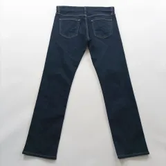 ユニクロ デニムパンツ サイズ32 インディゴデニム ストレート ストレッチ メンズ B0236