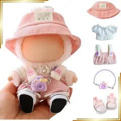 【新品】 YONGDONG ぬいぐるみ服 服のみ 15cm 17cm ぬいぐるみ 人形の服 ドール服 ぬいぐるみ着せ替え かわいい コスチューム ドレスアップ DIY アクセサリー 人形スーツ ジャンプスーツ 写真小道 ドール世代別服 着せ替え DIY 1 1