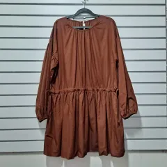 ブラウン ロング ONE PIECE シャーリング 88/クローゼット デコレーション