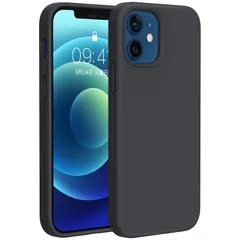 新品 Miracase iphone12 ケース いphone12 pro ケース【ガラスフィルム付き】 シリコン触り心地良い 指紋防止 滑り止め 汚れ防げ 耐衝撃 薄型 フィット感 スマホケース iphone 12 iphone12 pro ケース 黒