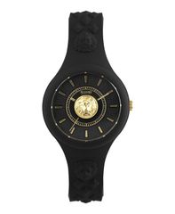 [무료 배송] 베루사스 베루사찌 여성 시계 액세서리 Womens 3 Hand Quartz Fire Island Black Silicone Watch 39mm Black
