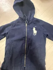 ポロラルフローレン キッズ フード ジャケット ネイビー 4/4T 正規品