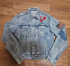 希少美品✨ポロラルフローレン ワッペンMOTOカットオフデニム
