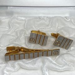 dunhill ネクタイピン カフス セット ゴールド シルバー - メルカリ