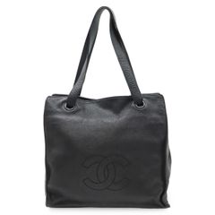 GWsale!! CHANEL キャビアスキンレザー トートバッグ CCマーク - メルカリ