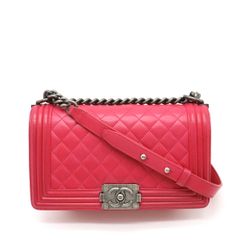 CHANEL レッド キルティング ショルダーバッグ21开ad - メルカリ