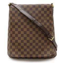 美品】ルイヴィトン N51302 ミュゼット ダミエ LV 茶系 PCV 革 - メルカリ
